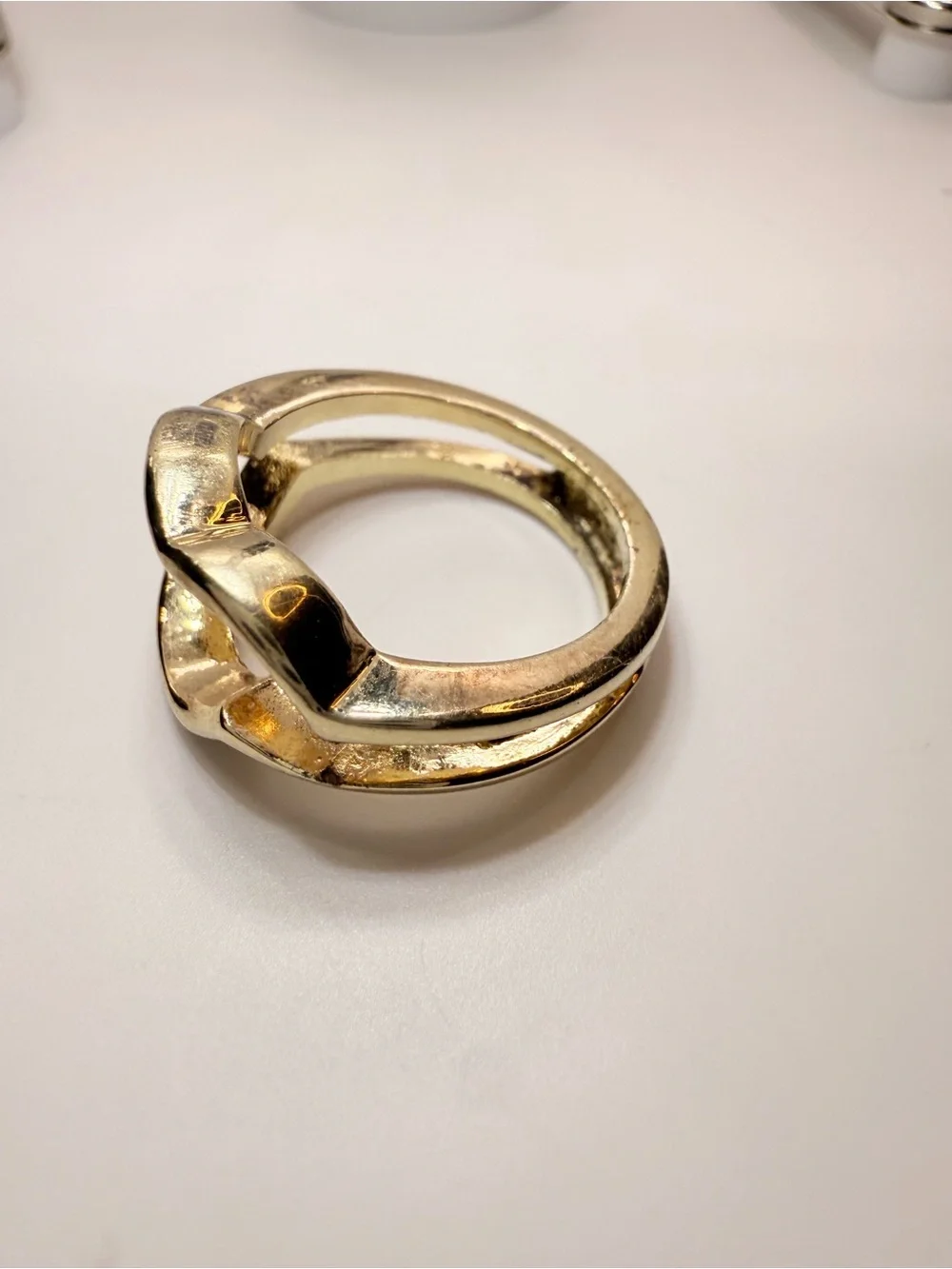 Gold Tone ring Size 5-1/4